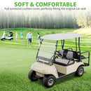 10L0L Light Gray Golf Cart Seat Covers for EZGO & Club Car