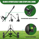 XDriveMax GC01 Foldable 2-Wheel Golf Pull Cart – Steel Frame