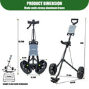 XDriveMax GC01 Foldable 2-Wheel Golf Pull Cart – Steel Frame