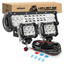 Nilight LED Combo Light Kit with Bar, Pods & Harness