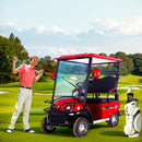 Red 2-Seater Electric Golf Cart