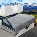 YOKYHOM Plush Golf Cart Seat Blanket – 2-Seater, Light Gray