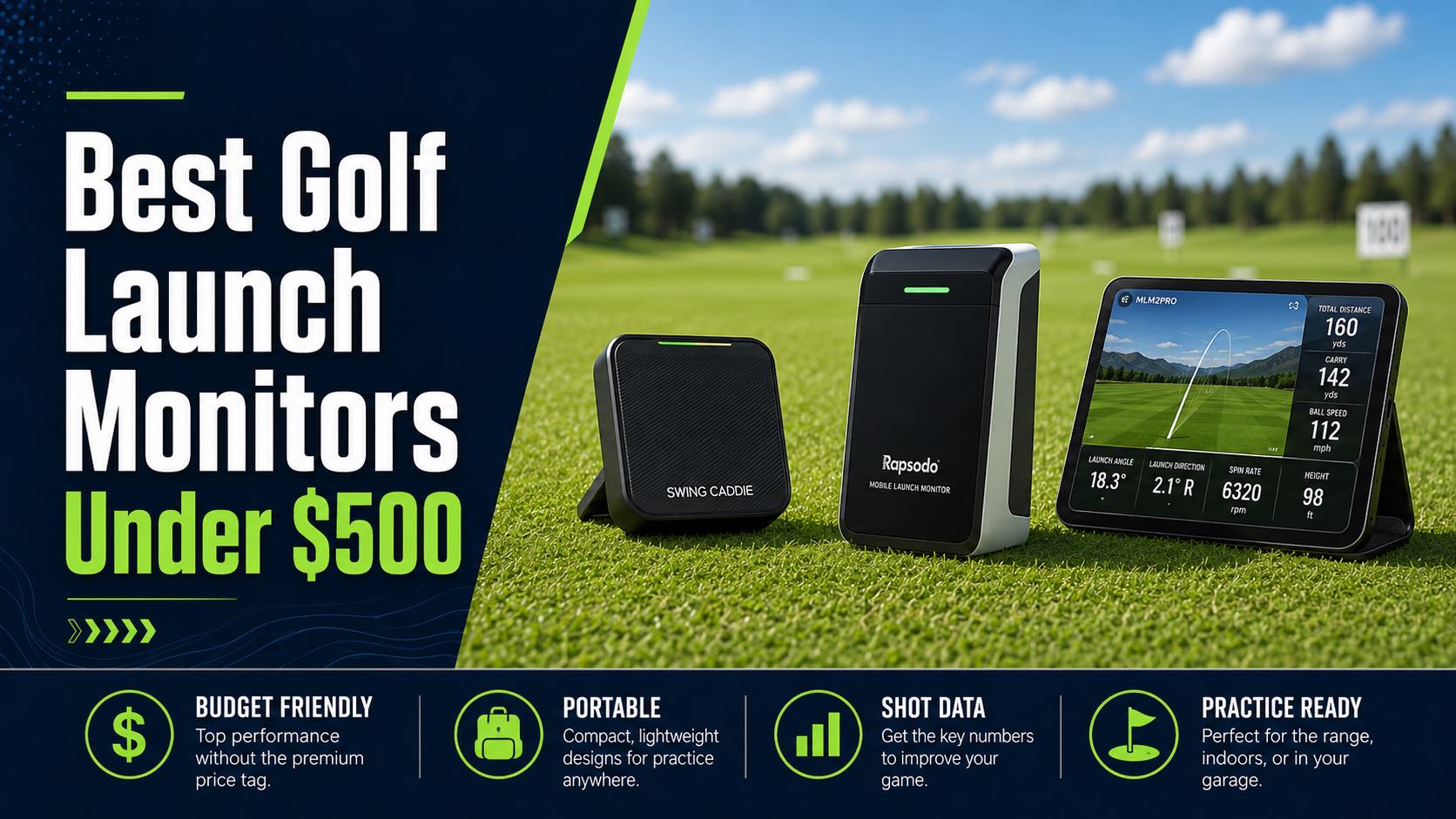 Best Golf Launch Monitors Under $500 (2026)