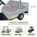 10L0L 4-Passenger Golf Cart Seat Cover – Beige & Black