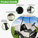 10L0L 4-Passenger Golf Cart Seat Cover – Beige & Black