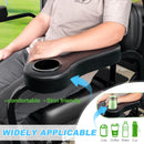 10L0L Golf Cart Armrest Set with Cup Holders – Black (2 Pack)