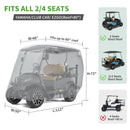 10L0L Golf Cart Cover for 2–4 Passenger Carts – All-Weather