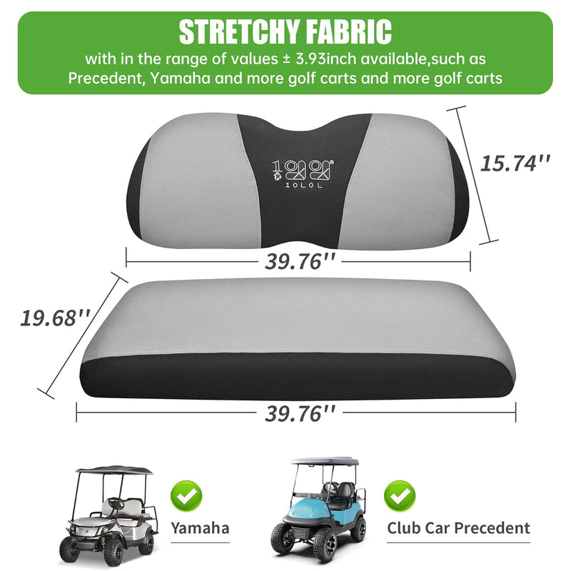 10L0L Golf Cart Seat Covers for Yamaha & Club Car (2-Seater)