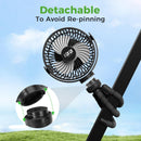 10L0L Rechargeable Golf Cart Fan