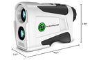 PEAKPULSE 1700 Yds Golf Rangefinder Easy to Clean Slope Magnet Rechargeable 6X Magnification Distance Range Finders Flag Pin Seeker Vibration Golfer Gifts Accessories
