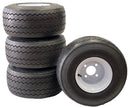 4-Pack 8" White Golf Cart Wheels & Tires Combo 18x8.50-8 Wanda