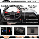 4-Seater Electric Golf Cart Ride-On for Kids