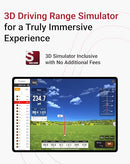 SC4 PRO Golf Launch Monitor & 3D Driving Range Simulator Indoor & Outdoor Use Portable Golf Swing Analyzer Home Tracker with Built-in Screen w/Voice Output 5 Free E3 Courses No Monthly Subscription