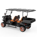 ATS POWER 4-Seater Electric Shuttle Golf Cart 48V 5KW IP67 Waterproof - 25MPH Top Speed 50-60km Range with LED Lights, Disc Brakes & 5-Hour Quick Charging (Black)