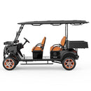 ATS POWER 4-Seater Electric Shuttle Golf Cart 48V 5KW IP67 Waterproof - 25MPH Top Speed 50-60km Range with LED Lights, Disc Brakes & 5-Hour Quick Charging (Black)