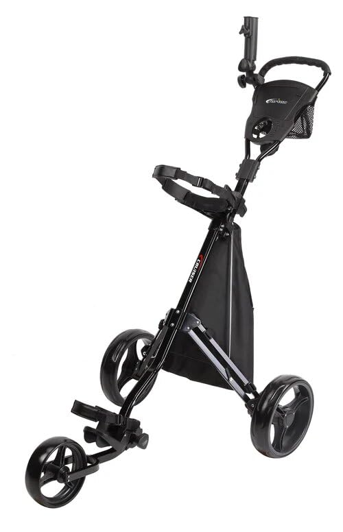 Precise Cruiser 3-Wheel Foldable Golf Cart – Black