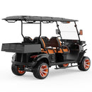 ATS POWER 4-Seater Electric Shuttle Golf Cart 48V 5KW IP67 Waterproof - 25MPH Top Speed 50-60km Range with LED Lights, Disc Brakes & 5-Hour Quick Charging (Black)