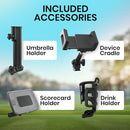 Motocaddy M7 GPS Remote Electric Golf Push Cart – All-Terrain, Bluetooth, 360° Rotation, Remote Control, Ultra-Lithium Battery, 230W Motors, Anti-Tip Wheel, GPS Touchscreen Display