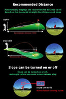 Golf Laser Rangefinder with Slope, Shot Navi Fit2 - Slope ON/Off, Flag Lock & Vibration, 1093 Yards, 6X Magnification, IPX4 Waterproof, Slim Design 4.8oz, Tour Legal (Black)