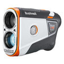 Bushnell Golf Tour V6 Shift Laser Rangefinder with Slope Compensation, 1300-Yard Range, Flag Lock Vibration, Magnetic Cart Mount, 6X Magnification, Waterproof – Tournament Legal (Orange, Patriot Pack)