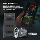 Bushnell Golf Pro X3+ Link Laser Rangefinder with Wind Speed, Slope & Elements Compensation | 1300-Yard Range, 7X Magnification, Dual Display, Visual JOLT & Magnetic Cart Mount