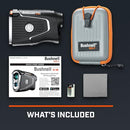 Bushnell Golf Pro X3+ Link Laser Rangefinder with Wind Speed, Slope & Elements Compensation | 1300-Yard Range, 7X Magnification, Dual Display, Visual JOLT & Magnetic Cart Mount