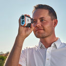 Bushnell Golf Tour V6 Shift Laser Rangefinder with Slope Compensation, 1300-Yard Range, Flag Lock Vibration, Magnetic Cart Mount, 6X Magnification, Waterproof – Tournament Legal (Orange, Patriot Pack)