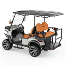 ATS POWER 4-Seater Electric Shuttle Golf Cart 48V 5KW IP67 Waterproof - 25MPH Top Speed 50-60km Range with LED Lights, Disc Brakes & 5-Hour Quick Charging (White)