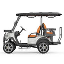 ATS POWER 4-Seater Electric Shuttle Golf Cart 48V 5KW IP67 Waterproof - 25MPH Top Speed 50-60km Range with LED Lights, Disc Brakes & 5-Hour Quick Charging (White)