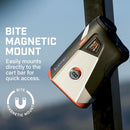 Bushnell Golf Tour V6 Shift Laser Rangefinder with Slope Compensation, 1300-Yard Range, Flag Lock Vibration, Magnetic Cart Mount, 6X Magnification, Waterproof – Tournament Legal (Orange, Patriot Pack)