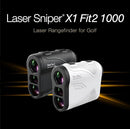 Golf Laser Rangefinder with Slope, Shot Navi Fit2 - Slope ON/Off, Flag Lock & Vibration, 1093 Yards, 6X Magnification, IPX4 Waterproof, Slim Design 4.8oz, Tour Legal (Black)