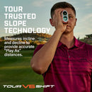 Bushnell Golf Tour V6 Shift Laser Rangefinder with Slope Compensation, 1300-Yard Range, Flag Lock Vibration, Magnetic Cart Mount, 6X Magnification, Waterproof – Tournament Legal (Orange, Patriot Pack)