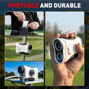 MINENER 1200 Yards Golf Range Finder with Slope On/Off(White)