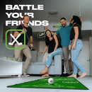 Back 2 Basics 10ft Green Golf Putting Mat - True-to-Life Green Simulation Golf Putting Mat - Ideal Indoor/Outdoor Training Aid - Created by Expert Golfers - Golf Gifts for Christmas