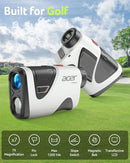 Acer Pro Golf Rangefinder with Slope Switch, Pin Lock Vibration - 1200 Yards Laser Range Finder Golf, 7X Magnification, Rechargeable Battery with Magnet Stripe, IP54 Waterproof, Golf Gifts for Men
