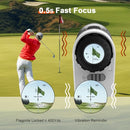 PEAKPULSE 1700 Yds Golf Rangefinder Easy to Clean Slope Magnet Rechargeable 6X Magnification Distance Range Finders Flag Pin Seeker Vibration Golfer Gifts Accessories