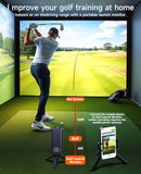 Skymons Portable Golf Launch Monitor, Simulators for Home & Training, Mobile Launch Monitor for Golf Swing Analysis, Tracker & Swing Analyzer, Indoor Outdoor Use, Up to 10 Hours Battery Life.