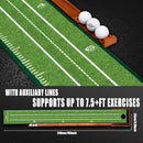 YOUCZON Putting Green Indoor,Golf Putting mat– Portable & Easy to Assemble, Automatic Ball Return, Wrinkle-Free Natural Rubber Mat, Solid Wood Construction for Golfers