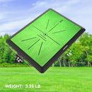 COSPOPTIC Golf Hitting Mat with Swing Path Feedback, Heavy-Duty Rubber Base Anti-Slip Golf Training Mat, Extra Replaceable Surface, Portable Practice Mat for Home Office Garage Yard Indoor Outdoor