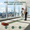 Golf Putting Green Indoor - Practice Uphill Putts, 3-Level Adjustable Incline, Auto Ball Return and Foldable Solid Wood Base, Golf Training Aid for Home, Office, Backyard - Golf Putting Mat