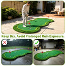Bearwill Golf Putting Green,5ft x 10ft Golf Practice Putting Mat,Professional Large Golf Training Mat for Indoor Outdoor Garage Backyard