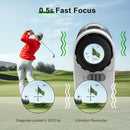 PEAKPULSE 1200 Yds Golf Rangefinder Easy to Clean Slope Magnet Rechargeable 6X Magnification Distance Range Finders Flag Pin Locked Vibration Golfer Gifts Accessories