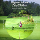 PEAKPULSE Golf Rangefinder 650 Yards with Pin Seeker & 6X Magnification - High Clarity LCD Display, Slope Mode, Waterproof Laser Range Finder for Golfing (No Magnets)