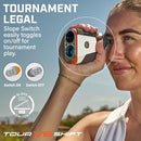 Bushnell Golf Tour V6 Shift Laser Rangefinder with Slope Compensation, 1300-Yard Range, Flag Lock Vibration, Magnetic Cart Mount, 6X Magnification, Waterproof – Tournament Legal (Orange, Patriot Pack)