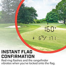 Bushnell Golf Tour V6 Shift Laser Rangefinder with Slope Compensation, 1300-Yard Range, Flag Lock Vibration, Magnetic Cart Mount, 6X Magnification, Waterproof – Tournament Legal (Orange, Patriot Pack)