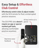 SC4 PRO Golf Launch Monitor & 3D Driving Range Simulator Indoor & Outdoor Use Portable Golf Swing Analyzer Home Tracker with Built-in Screen w/Voice Output 5 Free E3 Courses No Monthly Subscription