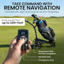 Motocaddy M7 GPS Remote Electric Golf Push Cart – All-Terrain, Bluetooth, 360° Rotation, Remote Control, Ultra-Lithium Battery, 230W Motors, Anti-Tip Wheel, GPS Touchscreen Display