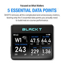 BLACK T SHOT5 Golf Launch Monitor Portable Doppler Radar Swing Speed Trainer with Ball Speed, Club Head Speed, Smash Factor & Distance Tracking, Indoor Outdoor Golf Training Device
