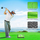 COSPOPTIC Golf Hitting Mat with Swing Path Feedback, Heavy-Duty Rubber Base Anti-Slip Golf Training Mat, Extra Replaceable Surface, Portable Practice Mat for Home Office Garage Yard Indoor Outdoor