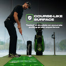 Back 2 Basics 10ft Green Golf Putting Mat - True-to-Life Green Simulation Golf Putting Mat - Ideal Indoor/Outdoor Training Aid - Created by Expert Golfers - Golf Gifts for Christmas